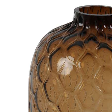 Vase verre brun CARINO
