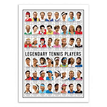 Affiche Legendary Tennis...