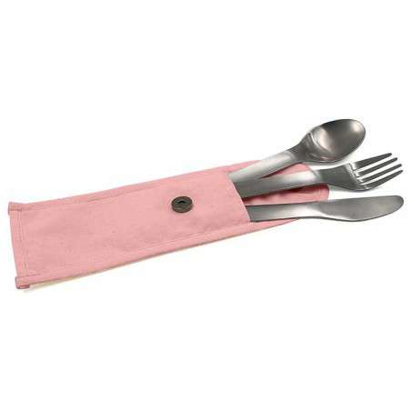 Couverts nomades inox rose