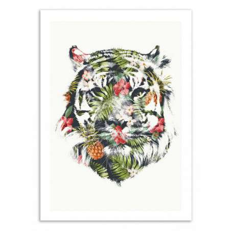 Affiche Tropical Tiger -...