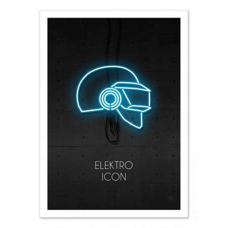 Affiche Electro Icon Chrome...
