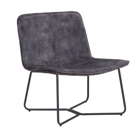 Fauteuil Gris Anthracite RUBIS