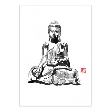 Affiche Buddha - Pechane Sumie