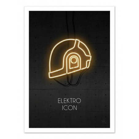 Affiche Electro Icon Gold -...