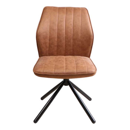 Chaise pivotante marron HAWAÏ
