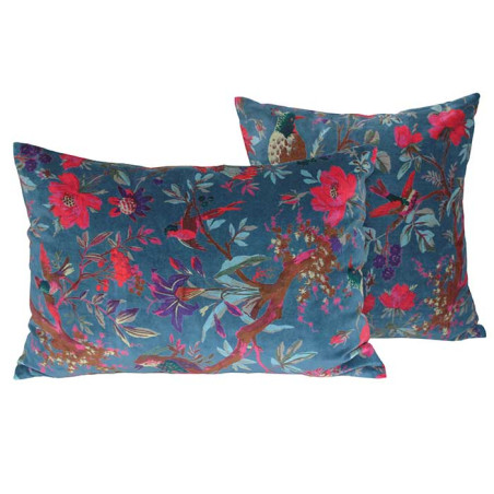 Coussin 40x60 Petrole BIRDY