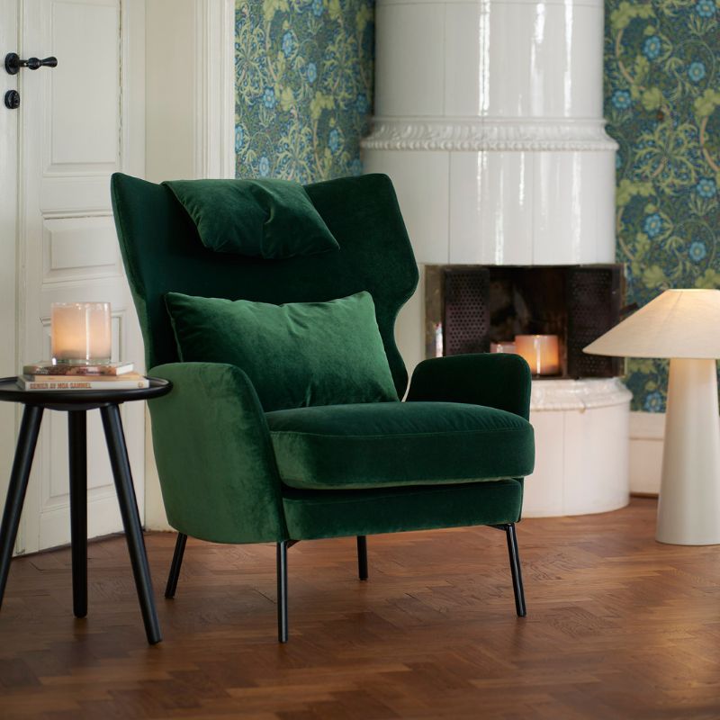 fauteuil velours alex vert sapin hemisphere sud