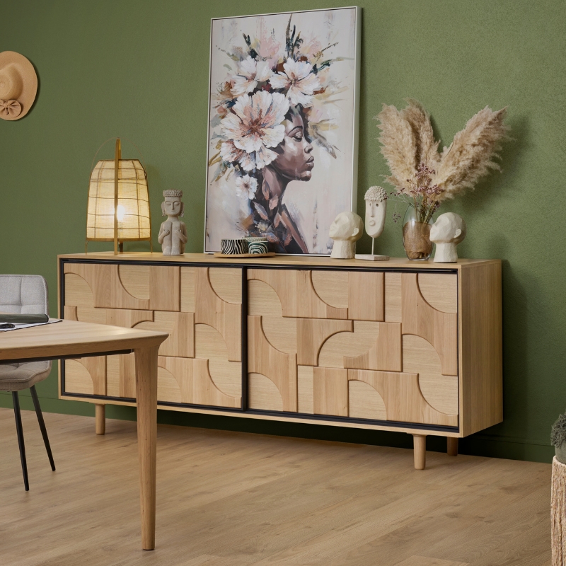 meuble buffet bois tenerife deco nature hemisphere sud