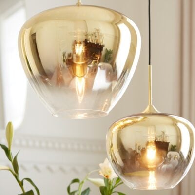 abat jour suspension verre or mayson hemisphere sud