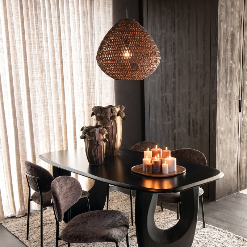 suspension abat jour torsade hemisphere sud