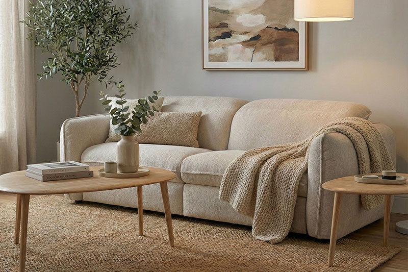 canape relax beige bridge hemisphere sud