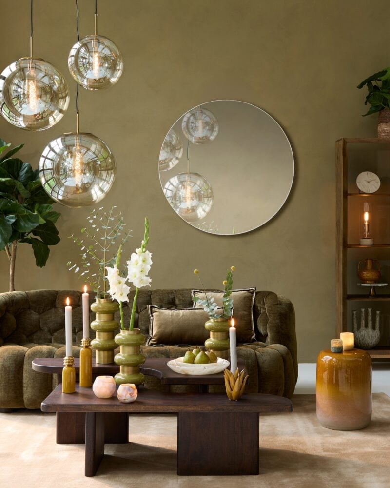 grand miroir rond creme hemisphere sud