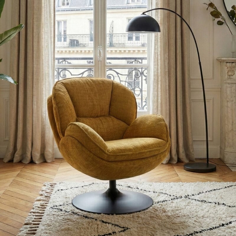 Fauteuil tissu VECNA Hémisphère Sud