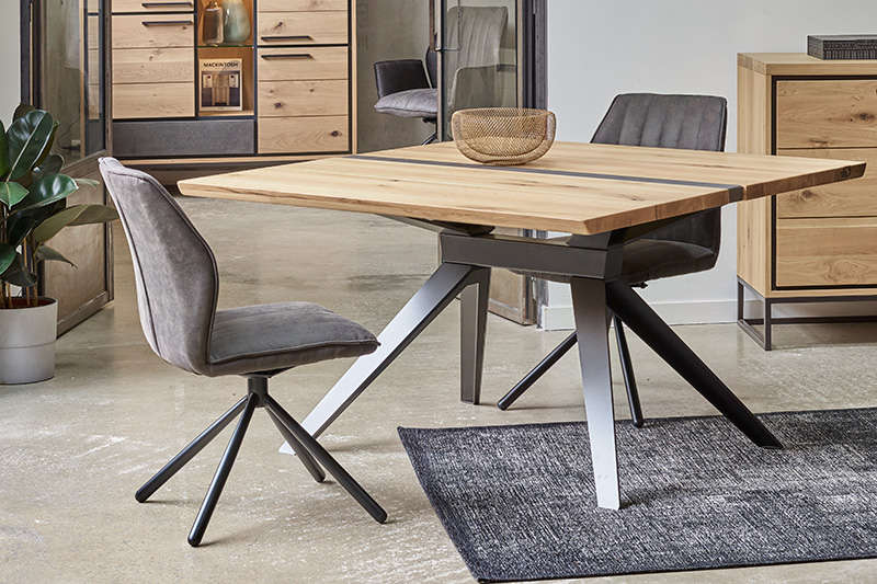 table bois metal brooks hemisphere sud