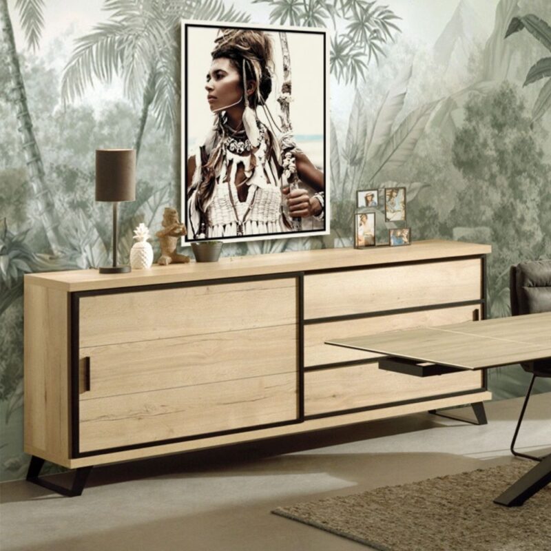 buffet 2 portes coulissantes romi