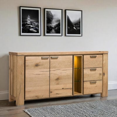 buffet 2 portes 3 tiroirs 3 niches cambridge