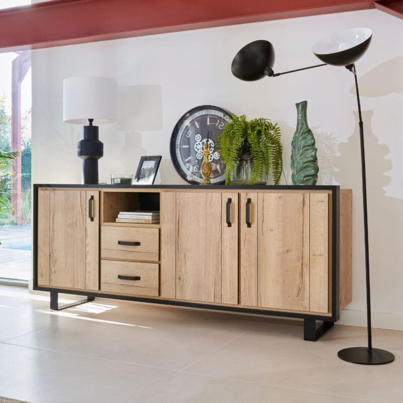 buffet 3 portes 2 tiroirs 1 niche box