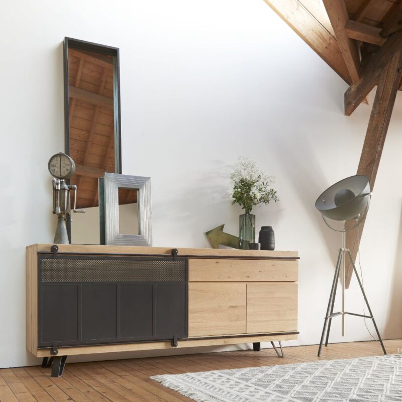 buffet 3 portes 1 tiroir floris