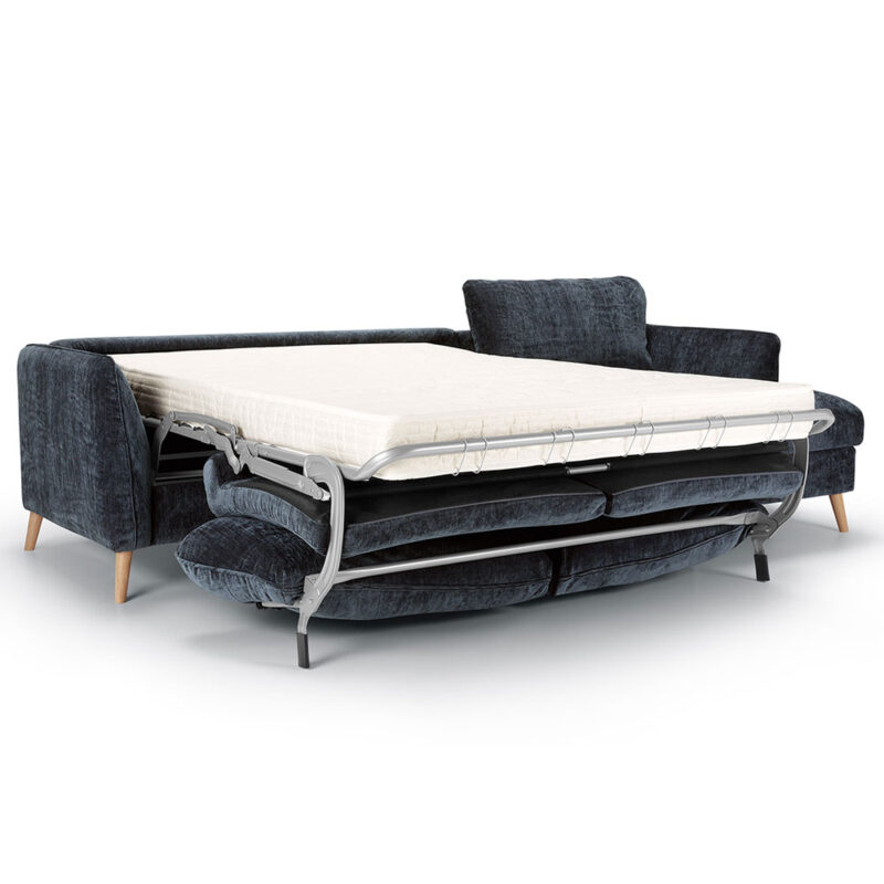 canapé d'angle convertible avec coffre lilou
