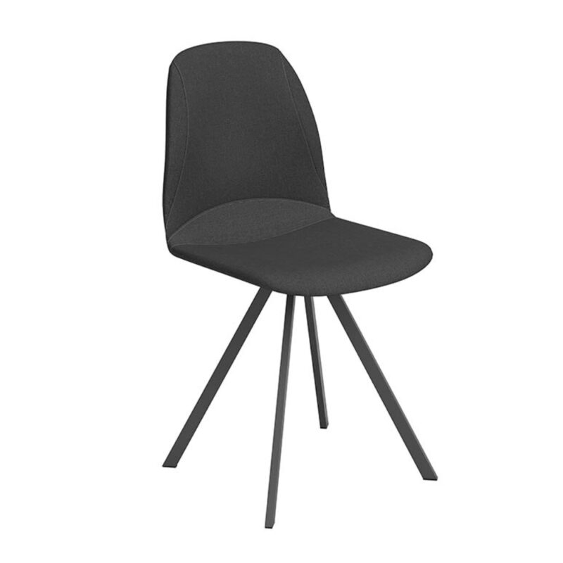 chaise tissu pivotante gisco