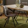 chaise en tissu fleury