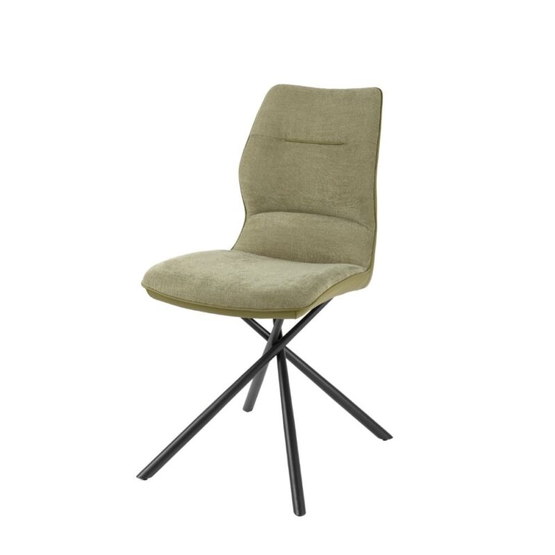 chaise en tissu et pu wellington