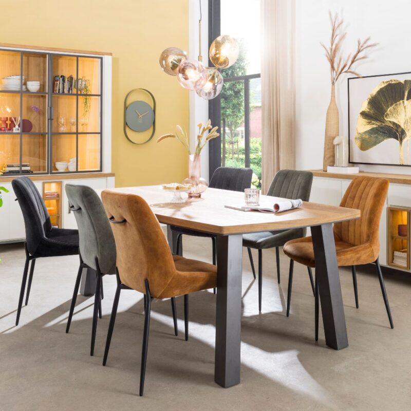 chaise en tissu rimini