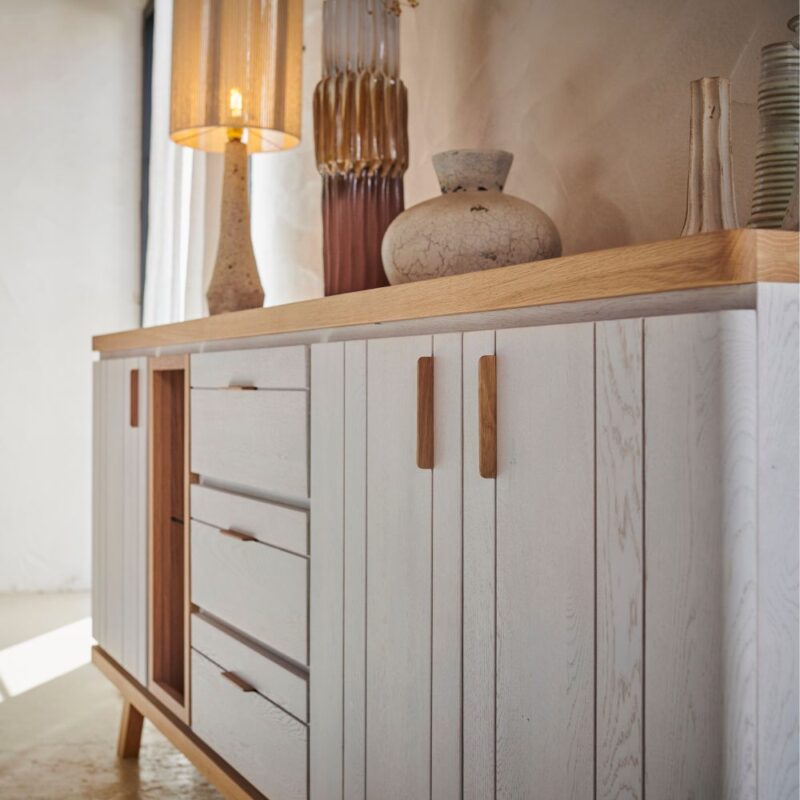 buffet 4 portes 1 tiroir 1 niche hoel