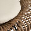 fauteuil lounge en rotin avec coussin vivi