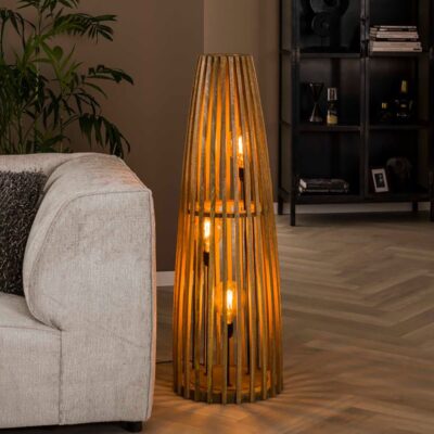 lampadaire bois strie hemisphere sud