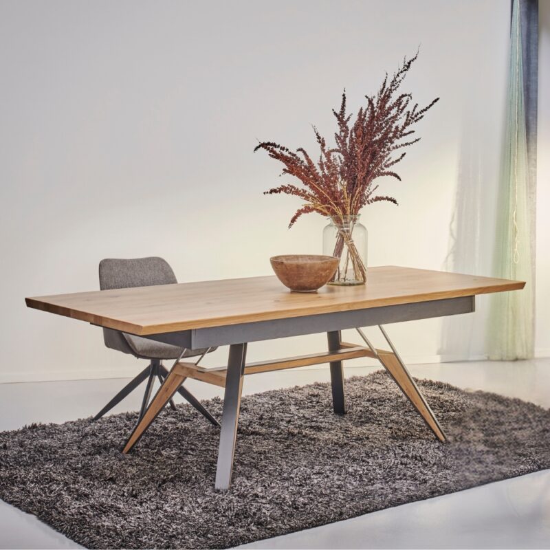table de repas extensible pieds forme tréteaux tulsa