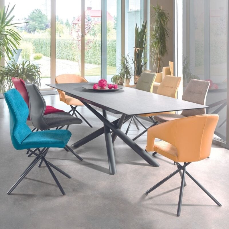 table de repas en céramique extensible fontoy
