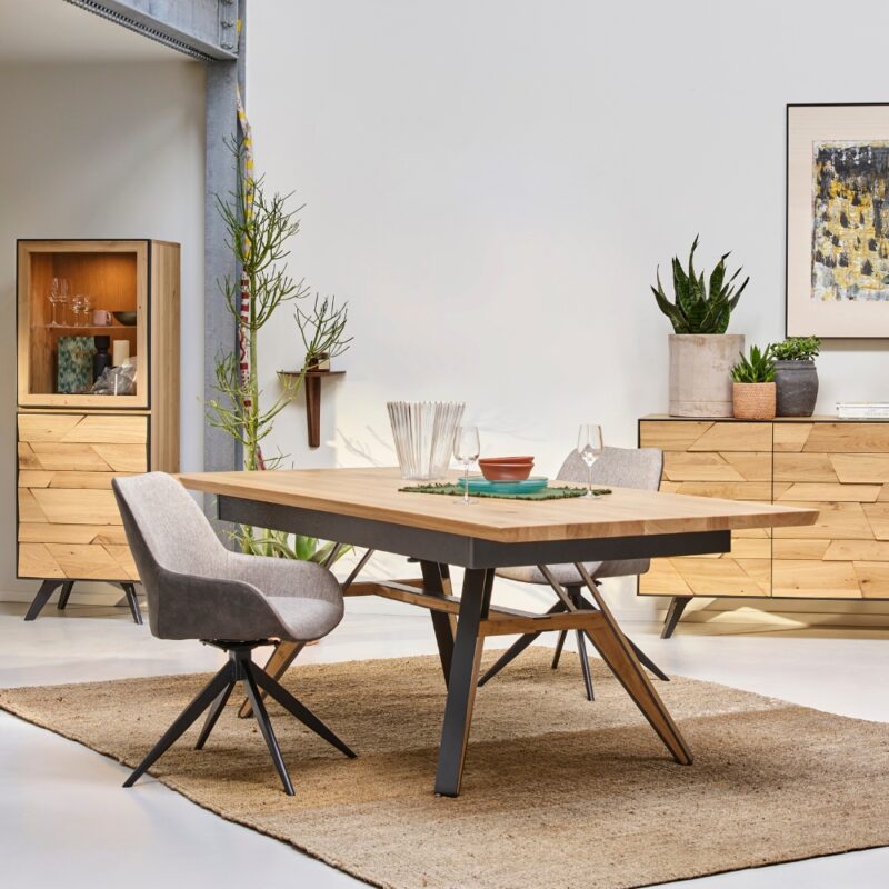 table de repas extensible pieds forme tréteaux tulsa