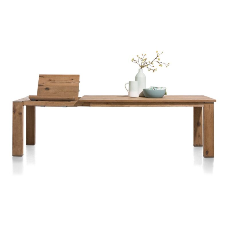 table de repas allonge intégrée 160 cm + 60 cm cambridge