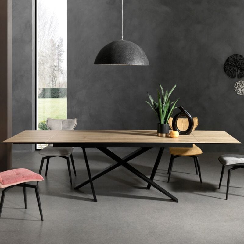 table de repas avec allonges frehel