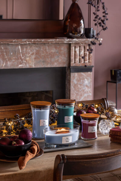 bougies meche bois woodwick noel