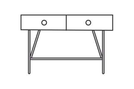 cat meuble console