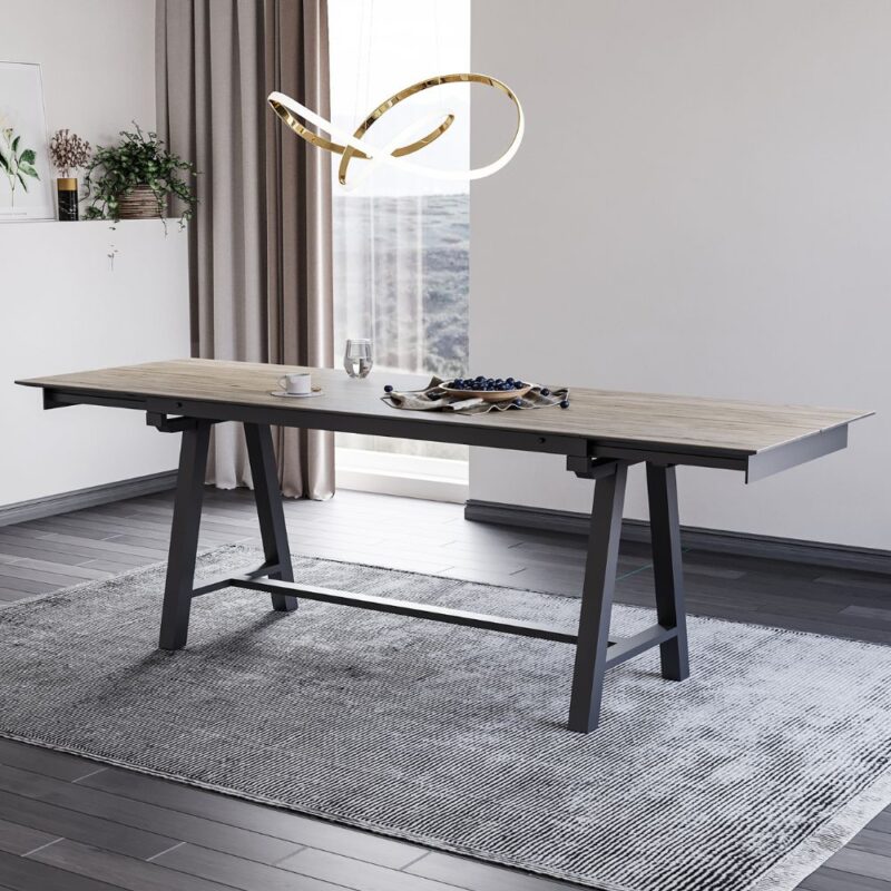 table de repas haute extensible céramique amaËlle