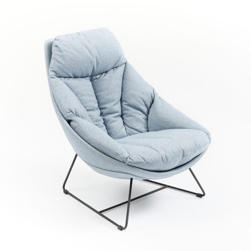 fauteuil lounge en tissu emeric