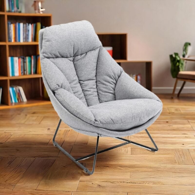 fauteuil lounge en tissu emeric