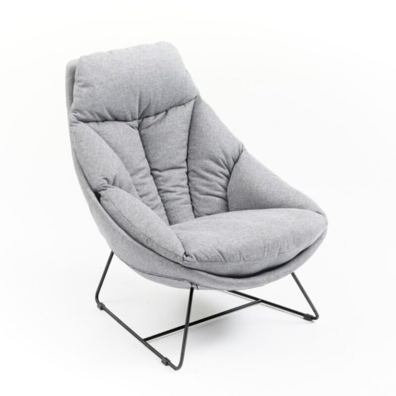 fauteuil lounge en tissu emeric