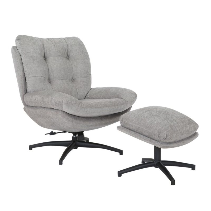 fauteuil pivotant en tissu omega