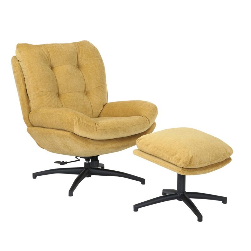 fauteuil pivotant en tissu omega