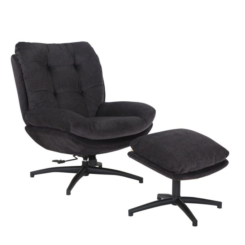 fauteuil pivotant en tissu omega
