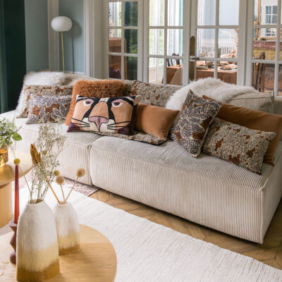 coussins deco motifs automnaux hemisphere sud