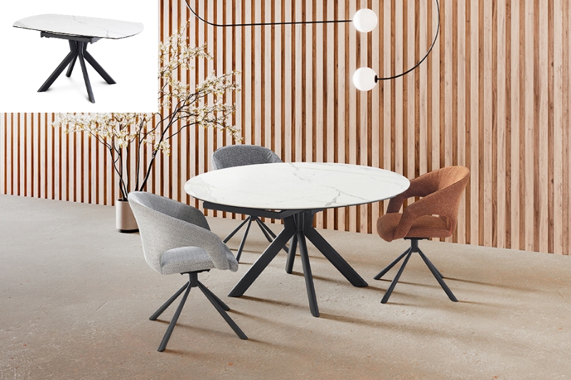 table ceramique extensible ronde livy hemisphere sud