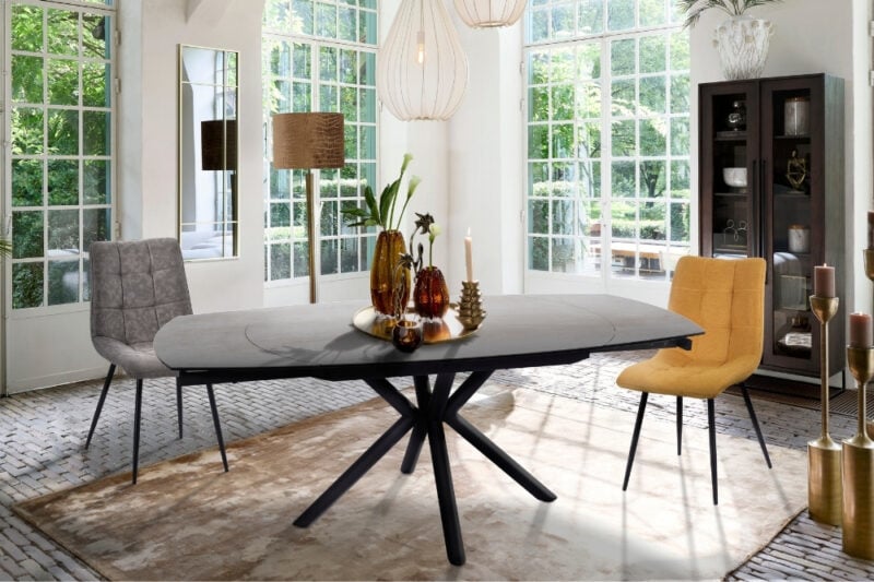table a manger ceramique extensible sara hemisphere sud