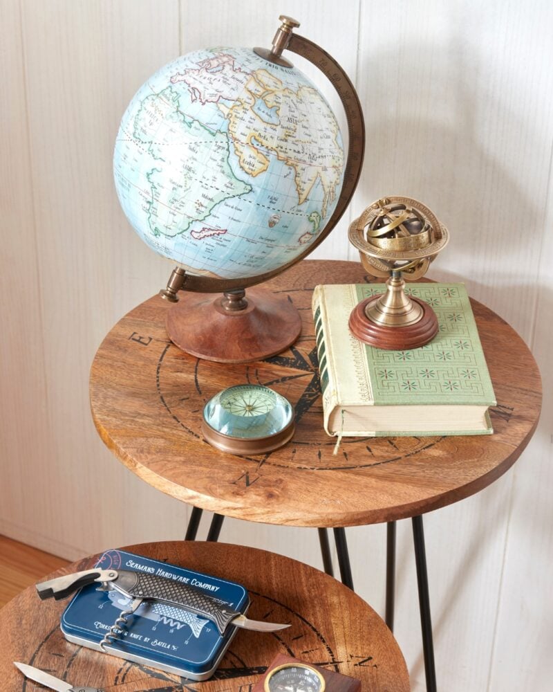 decoration voyage mappemonde hemisphere sud
