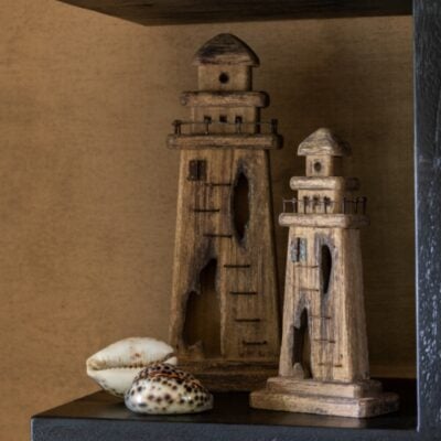 objet deco phares bois hemisphere sud
