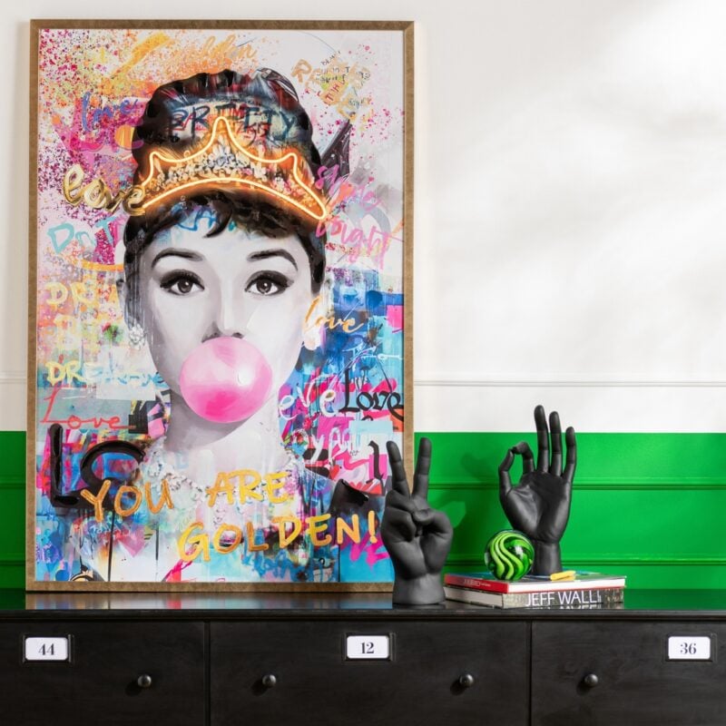 tableau led lady toile hemisphere sud